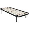 Comprarredo Rete singola in ferro ortopedica a doghe verticali misure 80 x 190 cm, dotata di tavole in legno massello e piedi avvitabili, per materasso una piazza