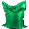 pomodone Pouf Poltrona Sacco Grande, Puffo per Sedersi Ergonomico, Pouf a Sacco Morbido in Tessuto Impermeabile, Antimacchia Comoda Poltrona a Sacco, Made in Italy pouf Verde