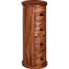 WOHNLING Cassettiera 35x35x85 cm Sheesham Massello con 4 Cassetti, Stretto | mobiletto industriale, mobiletto massello per ingresso e bagno, pezzo unico fatto a mano, credenza mini