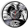 AVJERA Orologio da Parete in Vinile retrò LP Ispirato al Rugby, Giochi con la Palla, Sport, Giocatori di Rugby, Orologio da Parete Vintage inciso, Stanza del Ragazzo, Arredamento per Rugby, Musica