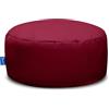 Bruni Pouf Pouf M in Bordeaux, pouf rotondo, per interni ed esterni, ideale come poggiapiedi, per yoga, meditazione, prodotto in Germania