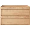 UEV Mobile Lavabo Sospeso da 75 cm, Due Cassetti con Ampio Spazio di Stoccaggio, Cassetti con Sistema di Chiusura Ammortizzata, 75 x 45 x 46 cm, Naturale (Lavabo Non Incluso)