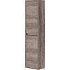 Inbagno Colonna Bagno sospesa H. 140 cm, 2 Ante reversibili con Ripiani Interni Serie Oasi, Colore Rovere, in Kit di Montaggio