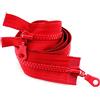 TikTako 5# 70/80cm Resina Zipper Doppio cursore Cerniere Colorati Rosso, 5# 70cm