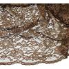 Russo Tessuti Tessuto Abbigliamento Vestiti Donna Merletto Macrame' Pizzo Balzato a Metraggio-Bronzo