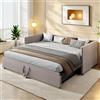 Poeahu Divano letto estraibile imbottito 90/180 x 200 cm, letto per ragazzi con rete a doghe, schienale e braccioli, letto multifunzione, letto in velluto, senza materasso, grigio