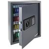 HMF Cassaforte Portachiavi con codice numerico, Armadietto Portachiavi con serratura elettronica | 71 ganci | 46 x 36 x 12 cm | Antracite