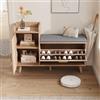 BLSYHDH Mobiletto per scarpiera, mobili per ingresso armadio a scarpe, mobili in legno con panchina per pannolini, per camera da letto, soggiorno e ingresso (scarpiera B)