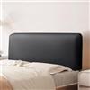 UHVUJDUI Copri Testiera Letto Matrimoniale Ecopelle Copritestiera Letto Matrimoniale/Singolo Una Piazza E Mezza Antigraffio,Universale Copertura Per Testiera Per Letto(Black,110-130cm)