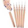 Nybhyjka 5 pezzi Liner Pinsel Set Pinsel Set Dünn Nageldesign Pinsel Nagel Liner Pinsel Gel Malerei Pinsel Nageldetailpinsel Dünne Lange Linien Punktier Zeichenstift Pinsel