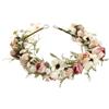 Generisch -Corona - ghirlanda artificiale per capelli con nastro | per copricapo fatti a mano, fascia boho, elegante ghirlanda, damigella d'onore nuziale, festa festival foto R