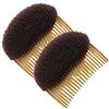 Upstore 2 pettinini con spugne in schiuma volumizzanti per capelli, 8,3 cm, decorativi, da inserire alla base dei capelli per lo styling