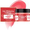 MeiPlumLai Crema schiarente e schiarente per labbra scure, crema sbiancante e schiarente, esfoliante per labbra ed esfoliante, correttore labbra scure in crema per fumatori e non fumatori
