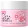 SANZHUAN Cherry Blossom Collagen Jelly Cream, Anti-Aging Face Moisturizer with Hydrolyzed Collagen, Firms & Plumps Skin, Reduces Fine Lines, Strengthens Skin Barrier, Non-Greasy, Women & Girls 3,52 oz