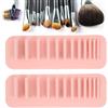 VINGVO Porta Pennelli per Trucco, Stendino per Pennelli per Trucco, Organizer per Cosmetici in Silicone, Espositore per Pennelli, Eyeliner e Altro, Pratici Strumenti per Stendino per