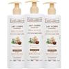 EVOLUDERM - Latte Corpo Idratante Delizia di Karité - 500 ml - Ingredienti di origine naturale - Vegan - Fabbricazione Francese - Confezione da 3 x 500 ml