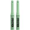 Nyx Professional Makeup Pro Fix Stick Correttore 0.1 Green Corregge Rossori Idrata Illumina con Acido Ialuronico Tenuta 12h per Pelli da Chiare a Medie - 2 Correttori