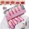 CLY AMS Mini pillole Liquido Rossetto Set 5 Colori Capsule Matte Capsule A Forma di Capsula Rossetto Set Lunga Durata Impermeabile Velluto Rossetto Set
