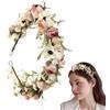 Generic Ghirlanda per capelli regolabile con fiori bohémien, per donne e ragazze, accessorio per capelli per matrimoni, festival, feste in costume, feste di compleanno, cosplay ed eventi speciali