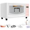 Pounjsd Sterilizzatore per estetista, sterilizzatore a calore secco a doppio ripiano, 48L Sterilizzatore per Utensili Unghie, Professionale Sterilizzatore per Salone di Bellezza Manicure Barbiere (Rosa)