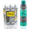 Amami BEAUTY Everlast Set da Viaggio, Palestra, 10 Flaconi Doccia Corpo e Capelli da 20ml, con Breeze Deodorante Spray Uomo Dry Protection 72h - Amami BEAUTY
