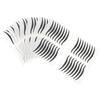 TOVINANNA Adesivi Eyeliner Neri Riutilizzabili 80 Paia Strisce Adesive in Plastica per Occhi Facile Applicazione Nastro Invisibile per Palpebre Adesivo per Feste e Spettacoli