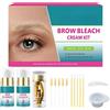 Uzionoie Eyebrow Bleaching Kit,Brow Color Lightening Set,Decolorante Per Sopracciglio Morbido,Per Sopracciglio Kit Di Sbiancamento Ciglia Decolorazione Morbido Illuminatore Colore Per Sopracciglio