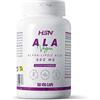 HSN ALA 500 mg di HSN | 120 Capsule Vegetali di Puro Acido Tiottico | Con Vitamina E Naturale | No OGM, Vegano, Senza Glutine