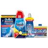 Finish Kit Lavastoviglie; Finish Powergel Detersivo Lavastoviglie Lemon 30 Lavaggi, Brillantante Limone 250ml, Curalavastoviglie Limone 250ml, Cristalli di Sale 1kg