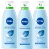 Nivea Latte Detergente e Tonico 2in1 Rimuove Trucco e Impurità Azione Rinfrescante con Acqua Purificata e Fiore di Loto Sacro per Tutti i Tipi di Pelle - 3 Flaconi da 200ml