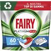 Fairy Pastiglie Per lavastoviglie Fairy Platinum Plus Tutto In Uno Brezza Di Erbe Fresche, 60 Capsule, La migliore Pulizia Fairy Come Nuovo, Rimuove L'opacità E Previene Il Calcare