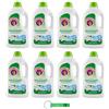 Beni Culinari 8 x Chanteclair Lavatrice Bianco Muschio Detersivo Liquido - Detersivo Liquido per lavatrice - Formula detergente con sgrassatore 28 lavaggi 1260 ml + portachiavi Beni Culinari