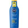 Beiersdorf NIVEA Sun, latte solare con formula migliorata, fattore di protezione solare 30, flacone da 250 ml, protezione e cura