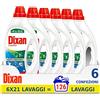 Dixan Detersivo Lavatrice Liquido Classico, confezione da 126 lavaggi