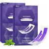 YUNFAN 2pcs Yellow Teeth Whitening Strips,Purple Teeth Whitening Strips,Natural Teeths Strip Kit,Sensitive Instant Teeths Strip,Effective Remover Tooth Stains,Deeply White,Enamel-Safe