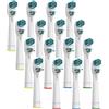 KongKay Testine di ricambio per testine per spazzolino da denti Dual Clean, generiche doppie testine compatibili con spazzolino elettrico Braun, 16 pezzi