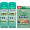 FEI FAN SET: 2x Spray Salvatessuti LENTARMIN, Doppia Protezione Su Lana e Tessuti Grazie Alla Combinazione Di Cedro e Canfora 400ml + Confezione Da 12 Strisce Protettive Deo Muschio Bianco