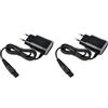 BODYA Cavo di ricarica per rasoio da 15 V, adattatore di alimentazione per rasoio Philips HQ8505 HQ8500 HQ6425 HQ6426, nero