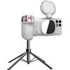 Generic Smartphone Photo Grip - Supporto girevole regolabile, maniglia video magnetica, illuminazione integrata | Uso indoor outdoor Workout Travel Party Studio Home Content Creation Soluzione portatile