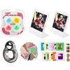 JXE Bundle Kit Accessori Compatibile con Fujifilm Instax Mini 11 Camera Films (Cornici, cornici da scrivania, cornici da parete, bordo adesivi, obiettivo per selfie, filtro obiettivo- BK