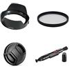 AFGRAPHIC Set di accessori per fotocamera Canon RF 24 mm f/1.8 Macro IS STM Lens con Canon EOS R10, R50 fotocamera tra cui paraluce EW-65B, filtro MC UV, copriobiettivo, penna di pulizia