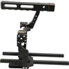 Denash Cage Stabilizer Cage Stabilizer Alluminio Camera in Alluminio Fotocamera - RIG con Formaggio - Maniglia Superiore per GH4 A7S A7R A72, Stabilizzatore Versatile per Registrazioni Video, 1 per