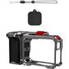 DAGIJIRD Telaio in metallo in alluminio Cage Case Grip Holder con copriobiettivo per Insta360 Ace Pro 2 fotocamera