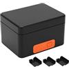 Bewinner Caricabatteria per Action Cam PS-G10, Scatola di Ricarica per Batteria da 10400 MAh con 3 Slot di Ricarica, Caricabatteria Intelligente per 10 9 8 7 6 5 Motion Camera