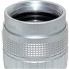 BINGNU Obiettivo zoom, obiettivo varifocale, Obiettivo HD 50mm Obiettivo fisso F1.4 2/3 CCTV C Mount TV FA Obiettivo Zoom manuale for fotocamera for microscopio video industriale -Argento per video industri