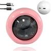 GXGSDM Sfera di cristallo a ultrasuoni 3D, sfera di cristallo con foto digitale, lettore video e foto da 2,7 pollici con display digitale, sfera con display video fai da te, adatta for amici(2 pink)