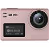 DIGNIFE Action Camera, 4K Action Camera 4K Ultra HD Fotocamera subacquea 30fps/60fps HD Telecomando Impermeabile FPV Sport DV(Full set,SJ8 Pro Rose Gold)