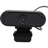 Asixxsix Webcam HD 1080P con Microfono, Lente in Vetro Full HD, Videochiamate Fluide a 30 FPS, Microfono con Cancellazione del Rumore, Webcam per Computer HD Plug and Play per Conferenze