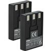 vhbw 2x batteria compatibile con Canon Digital Ixus I, II, 750, i, i5, IXY Digital L, IXY Digital 30, 700 fotocamera (650mAh, 3,6V, Li-Ion)