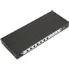 Generic Quad Multiviewer Splitter, Interfaccia Multimedia HD 100-240 V Quattro Multisier Multi Visualizzatore 1080p Remoto TV in Metallo da 60Hz per Monitoraggio (Spina europea)
